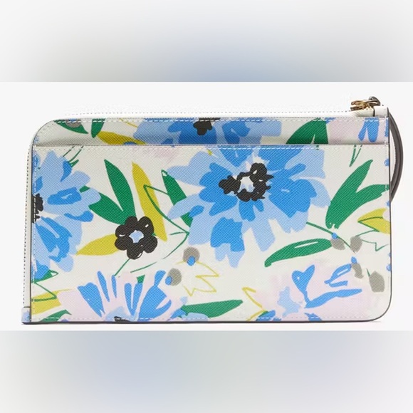 Kate Spade Blue and Green Floral Clutch - Picture 3 of 3